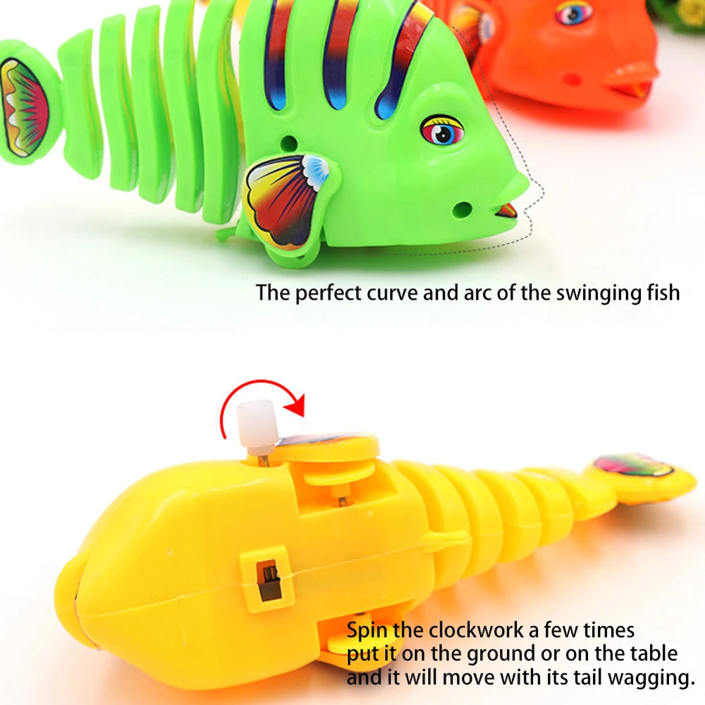 Wind-Up Wiggle Fish Toy for Curious Kids