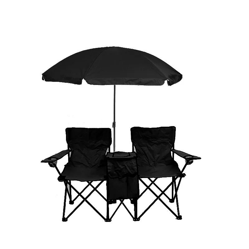 DuoShade Folding Chair – 2-Seater with Sun Cover – Detail | Toki Toy Box