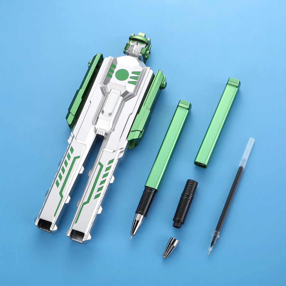 Transforming Robot Pen Toy – Fun Fidget for Kids Rich – Side View | Toki Toy Box