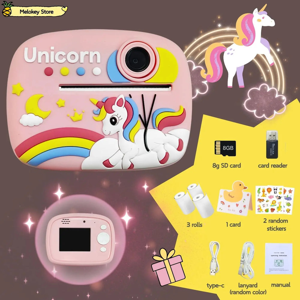 Kids Instant Print Camera – Photo Printer with Games