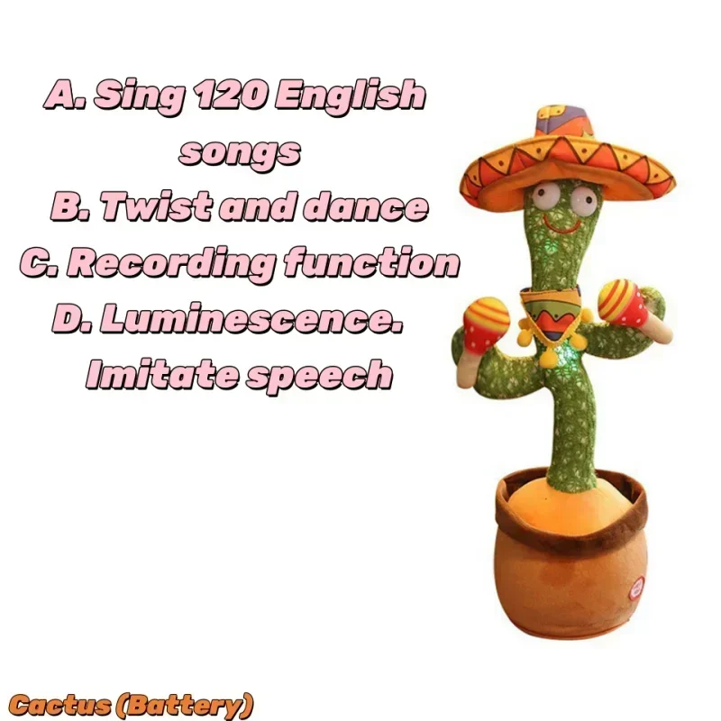 Dancing Talking Cactus Toy – Interactive Fun for – Packaging | Toki Toy Box
