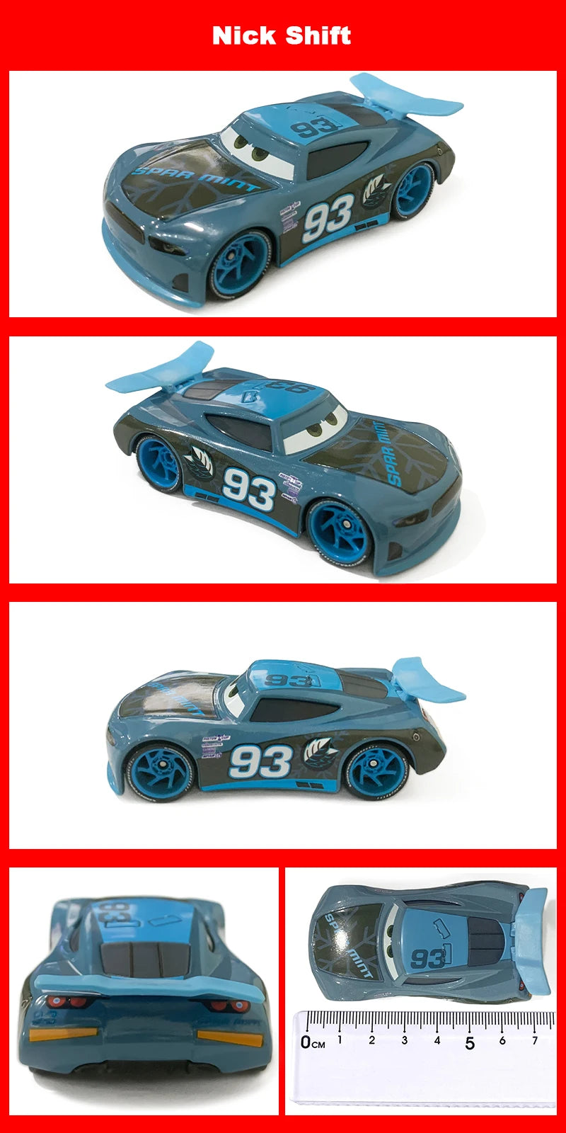 Cartoon Race Car Die-Cast Toy – Pull Back Fun