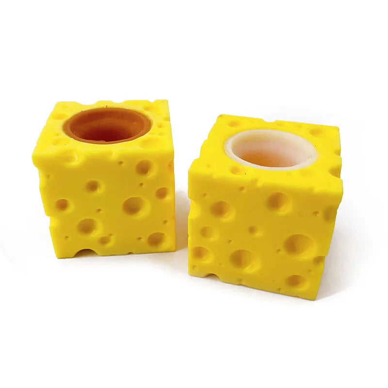 Cheese Mouse Stress Toy – Funny Squeeze Fidget – Whats Included | Toki Toy Box