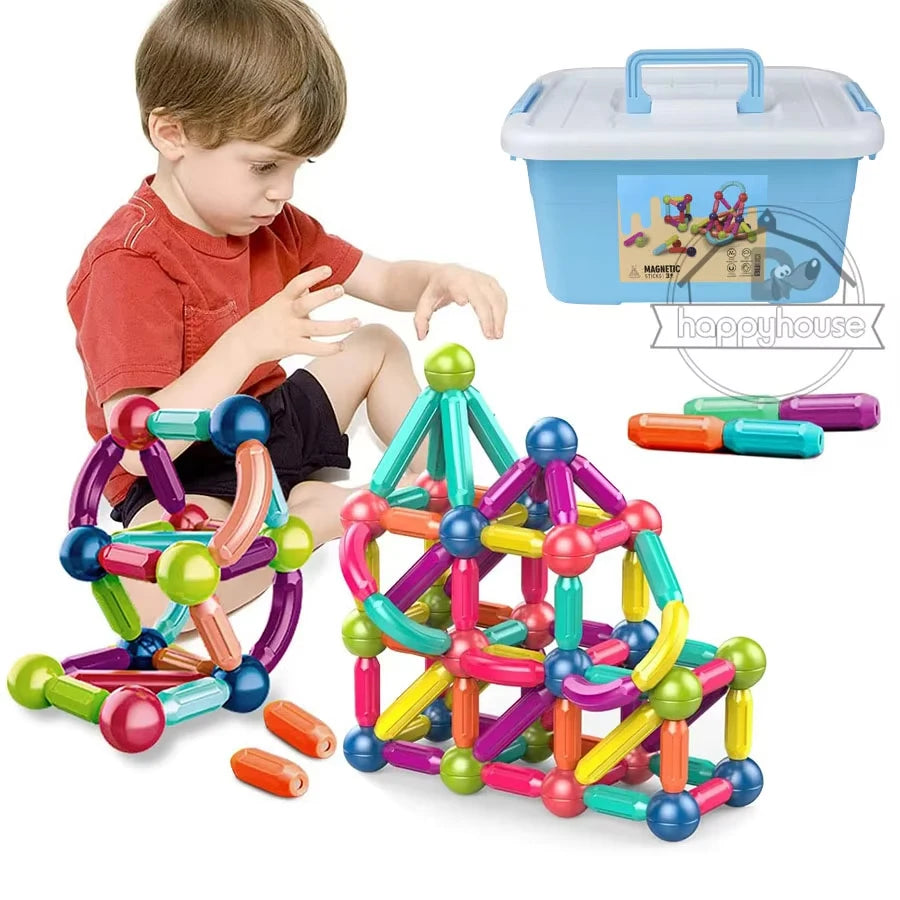 Magnetic Sticks – 3D Structure Built | Toki Toy Box