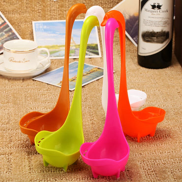 Creative Swan-Style Soup Spoon – Food-Grade PP Plastic
