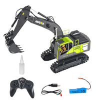 Huina 13-Channel Remote Control Alloy Excavator Toy