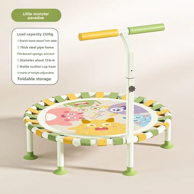 Foldable Indoor Trampoline – Fun Fitness for Kids & Family – Size Reference | Toki Toy Box