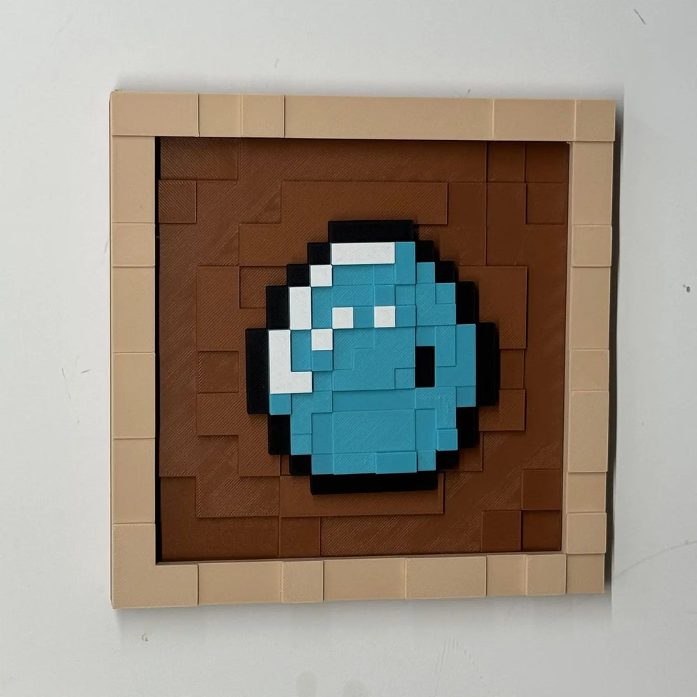 Pixel Game Item Frame – 3D Printed Display