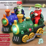 Classic Electric Steam Train Toy with LED, Music & Smoke – Battery Operated