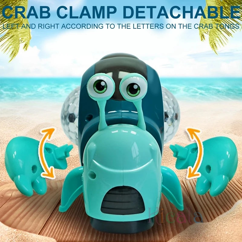 Crawling Crab Baby Toys With Music Light Up Interactive Musical Toys For Baby Dancing Crawling Toys Moving Toddler Toys 0 12 - Toki Toy Box