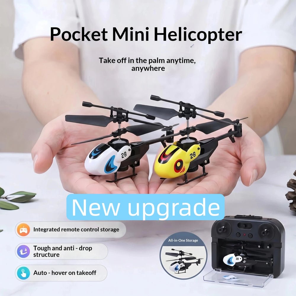 Mini RC Helicopter – Crash-Resistant Flying Toy