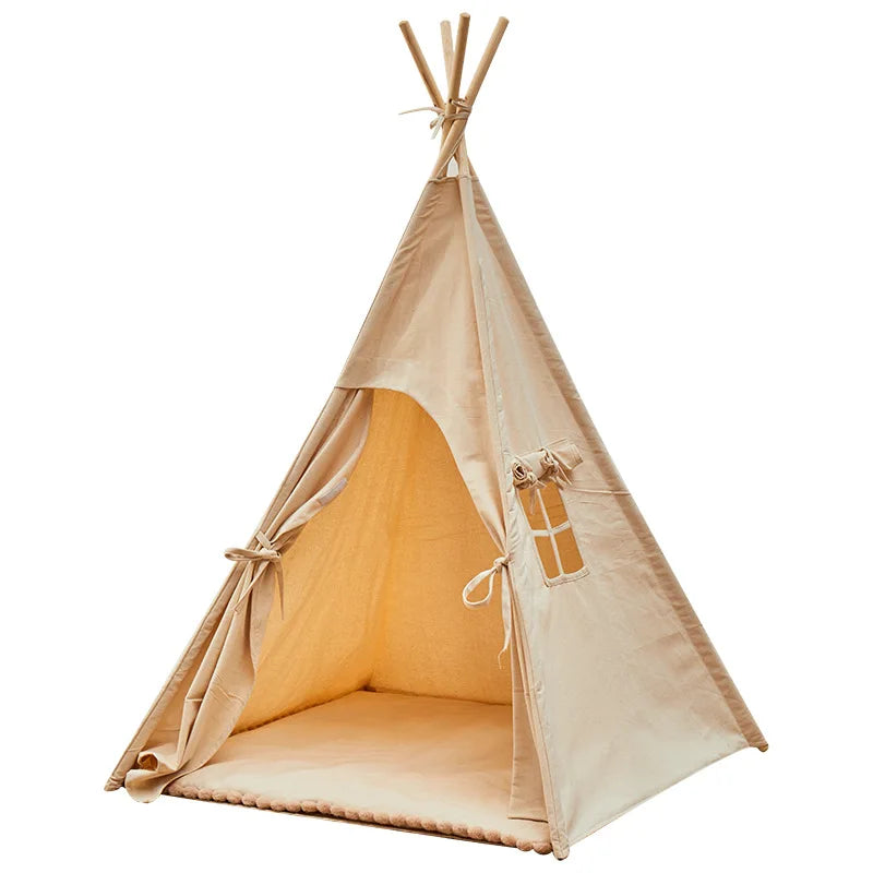Kids Canvas Play Tent – Cozy Indoor Adventure Hideaway