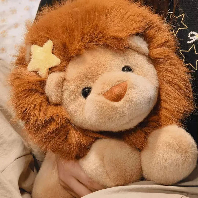 Lion Plush – Cartoon Face Close-Up | Toki Toy Box