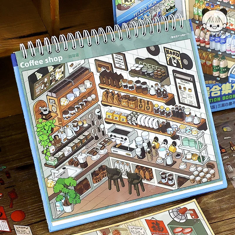 3D Mini Scene Sticker Book – DIY Creative Set