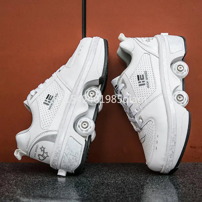 Transform Roller Shoes With Hidden Wheels