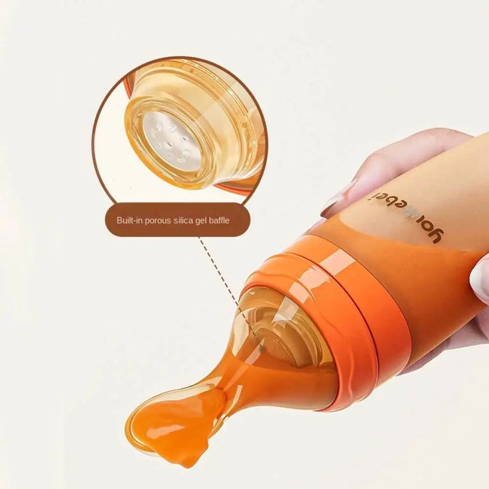 Silicone Baby Squeeze Spoon Feeder for Easy Feeding