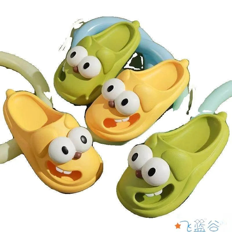 Funny Dog Tongue Slippers – Soft Plush Home Slides – Detail | Toki Toy Box