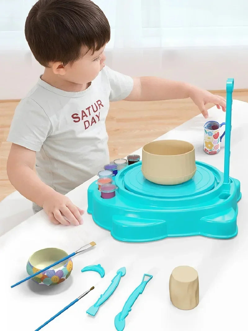 Electric Pottery Wheel Kit with Foot Pedal for Beginner