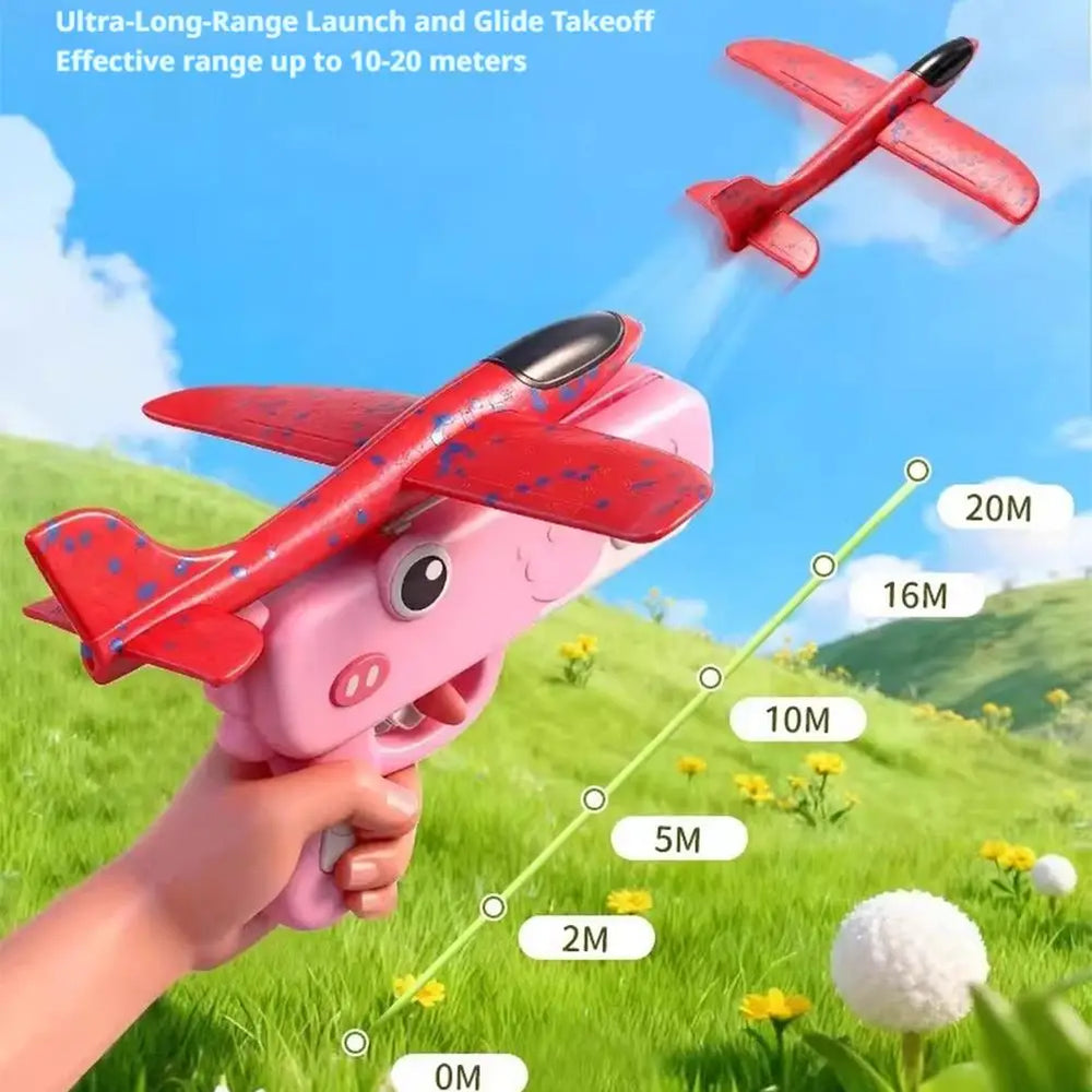 Airplane Launcher – Blue Model | Toki Toy Box