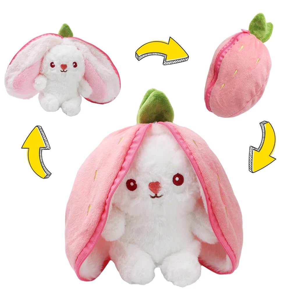 Fruit Bunny Plush Pillow – Cute Cozy Kawaii Toy – Plush Pillow Toy | Toki Toy Box