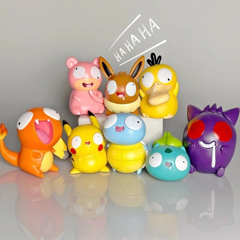 Cute Monster Mini Figures Set (8pcs) | Big-Eye Collectibles | Toki Toy Box