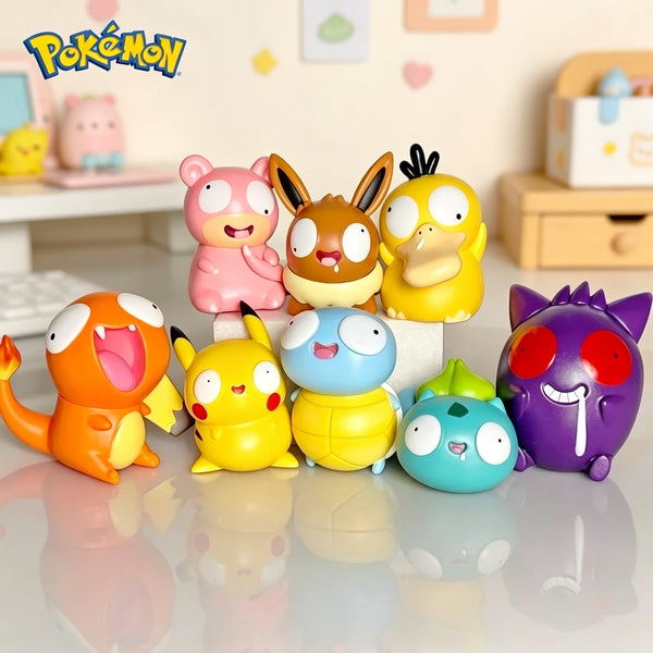 Cute Monster Mini Figures Set (8pcs) | Big-Eye Collectibles | Toki Toy Box