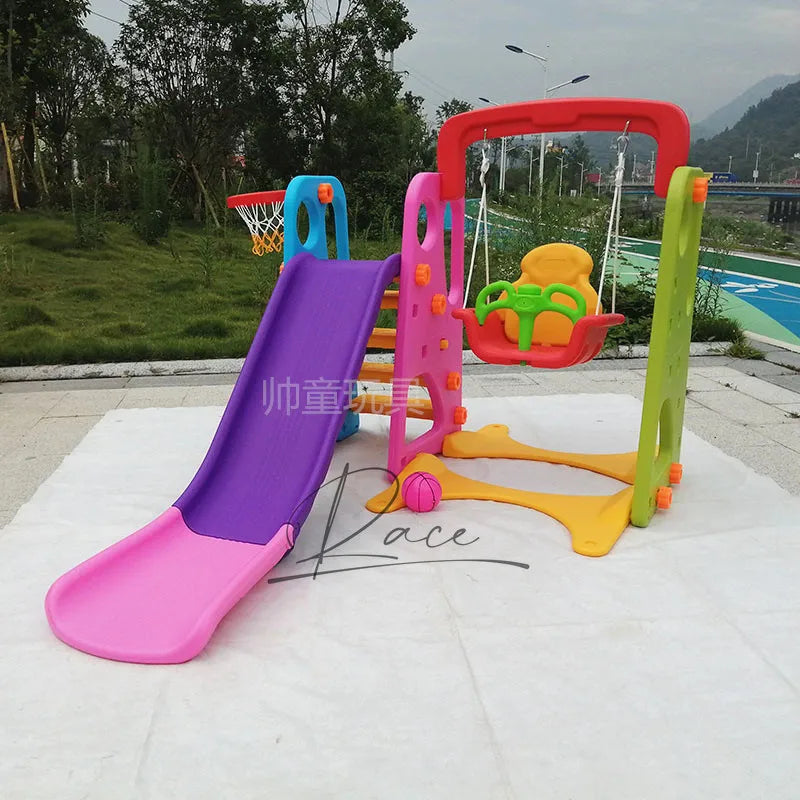 Kids Slide & Swing Playset for Indoor & Outdoor Fun