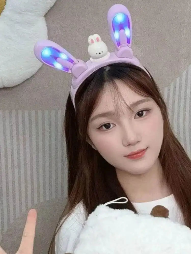 LED Bunny Ear Headband Toy for Kids & Parties