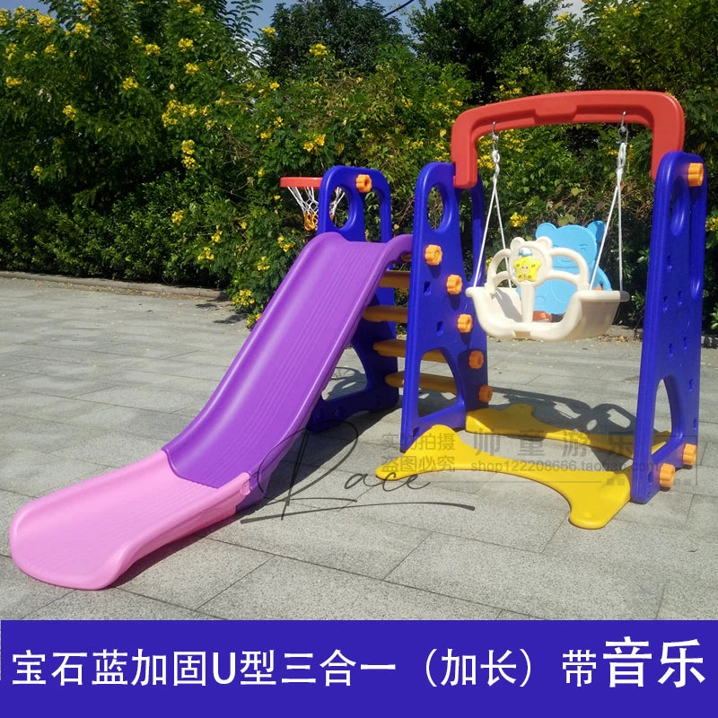 Kids Slide & Swing Playset for Indoor & Outdoor Fun