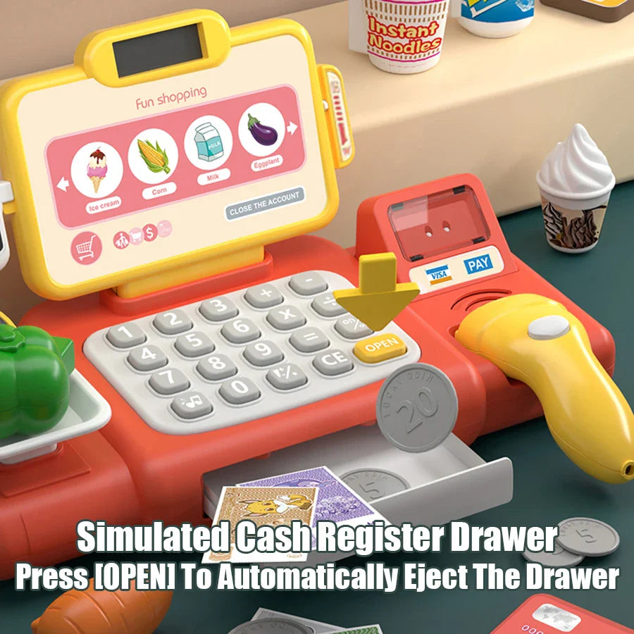 Kids Smart Cash Register Playset – Pretend Store Fun – In Use | Toki Toy Box