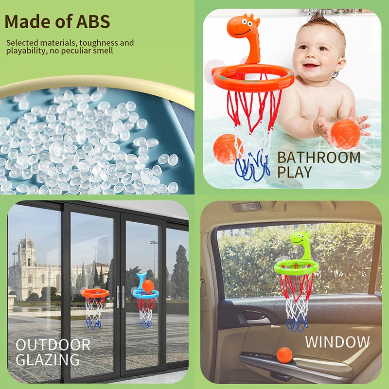 Mini Basketball Bath Toy Set – Splash Hoop Fun for Toddlers