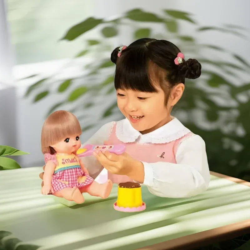 Pudding feeding pretend play set with bowl and spoon