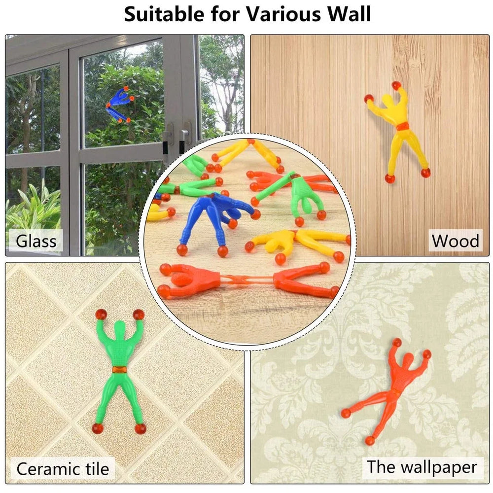 Sticky Wall Climbing Figures – Party Favor Toy Pack