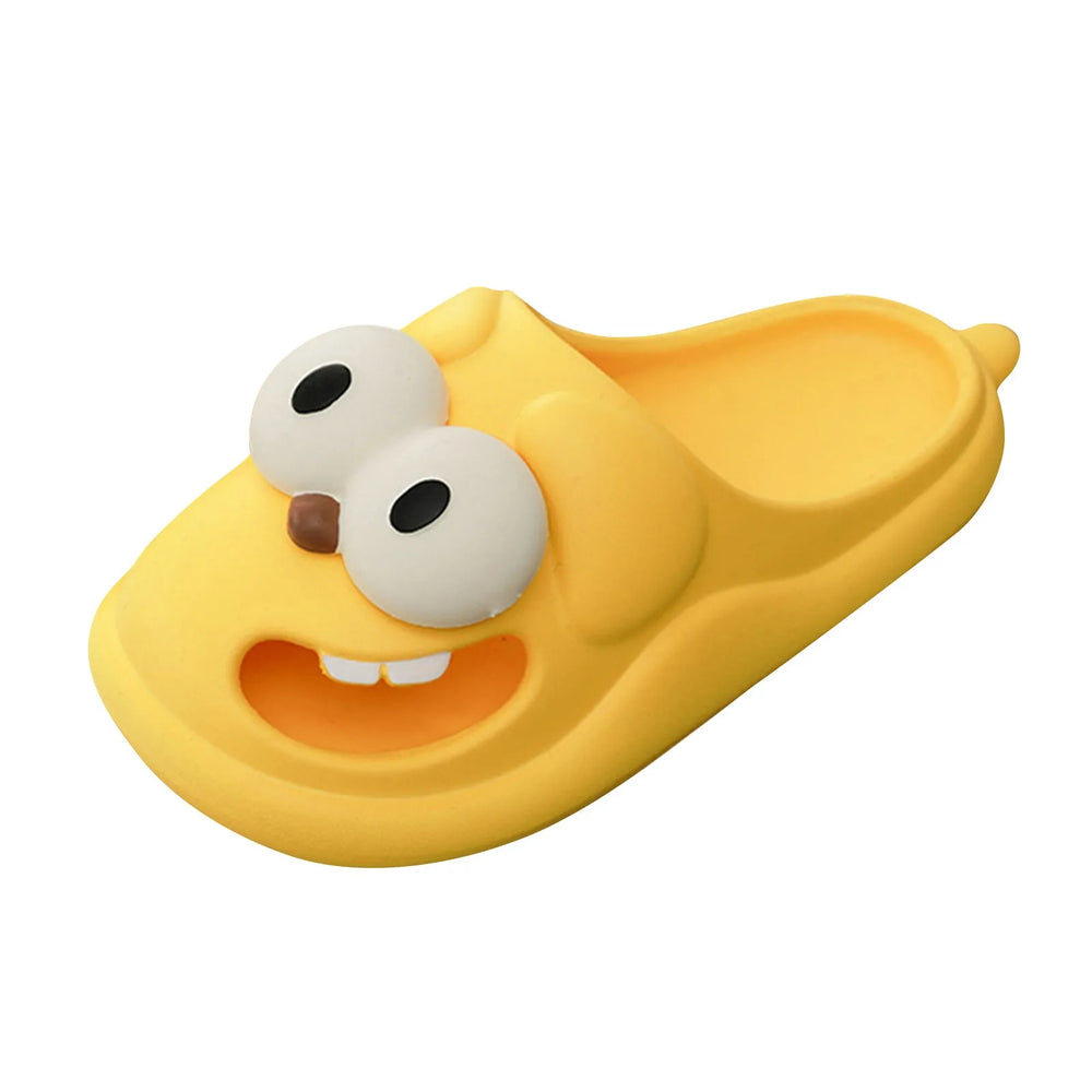 Cute Big-Eye Puppy Slippers for Women - Toki Toy Box