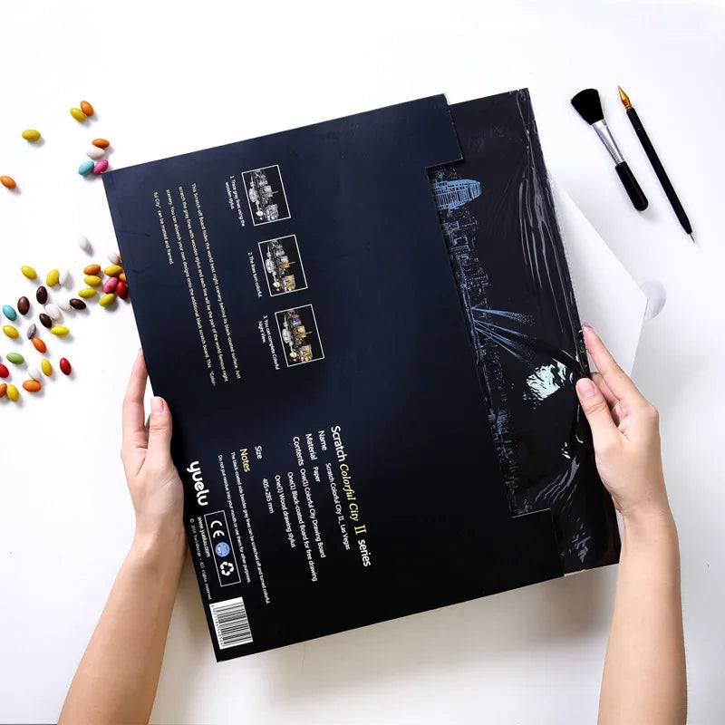 Scratch Art City Landmarks Kit – Creative DIY Decor