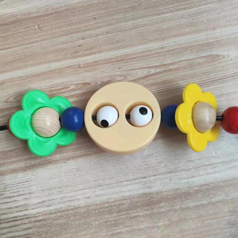Wooden Baby Stroller Toy Arch for Sensory Play