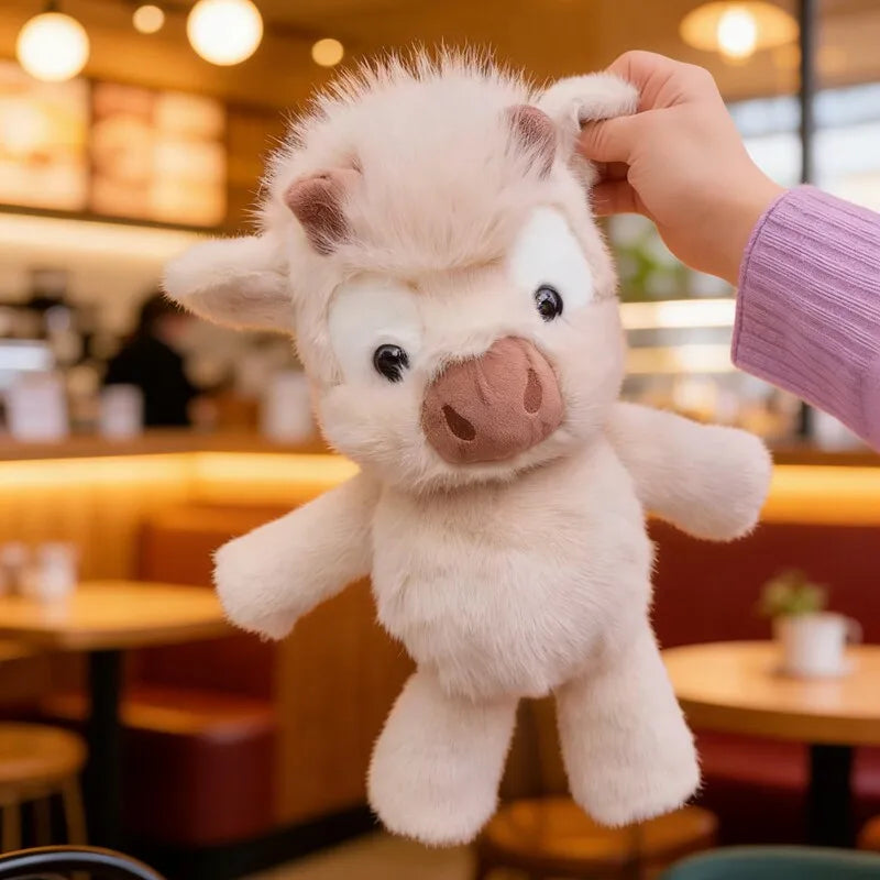 Highland Cow Plush – Fluffy Kawaii Stuffed Animal