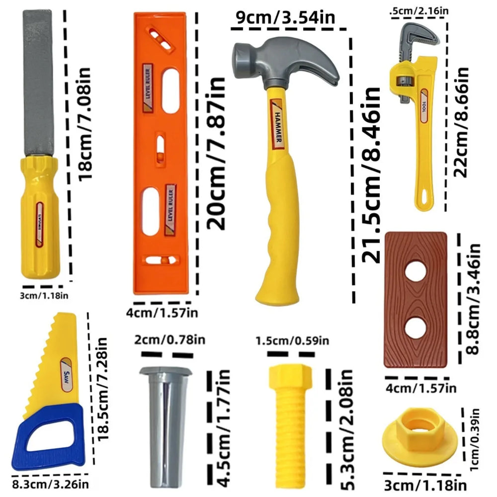 Kids Construction Tool Set – Montessori Play Kit