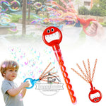 32-Hole Smiling Face Bubble Wand – Bubble Toy with Refill for Kids