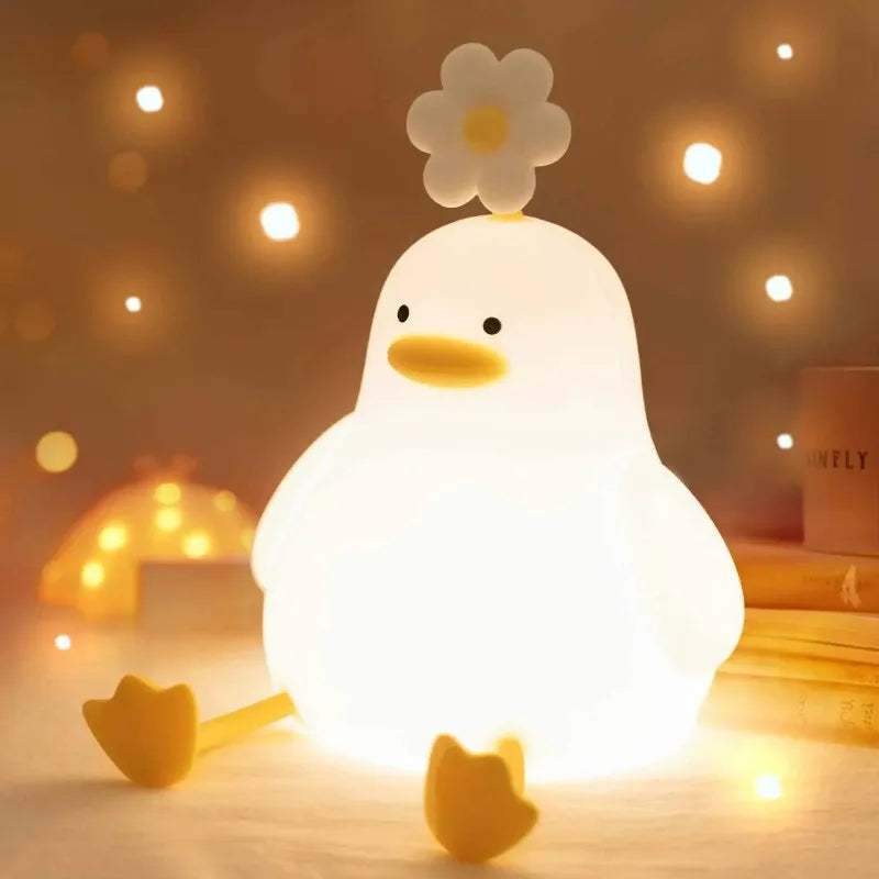 Rechargeable duck lamp for kids room