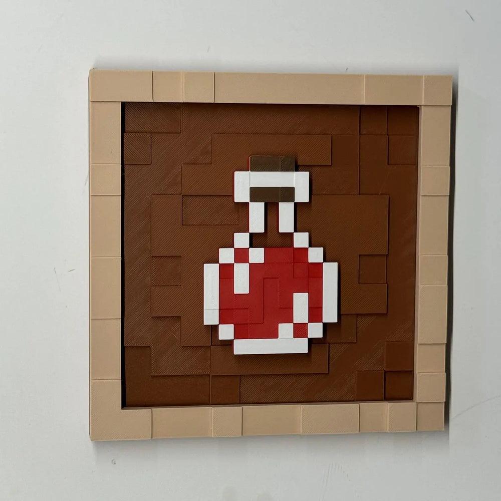 Pixel Game Item Frame – 3D Printed Display