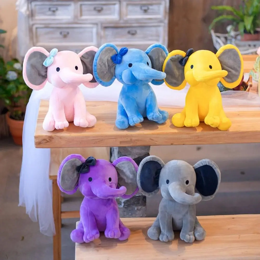 Elephant Plush Toy – Soft Cozy Sleep Companion for Kids – Side View | Toki Toy Box