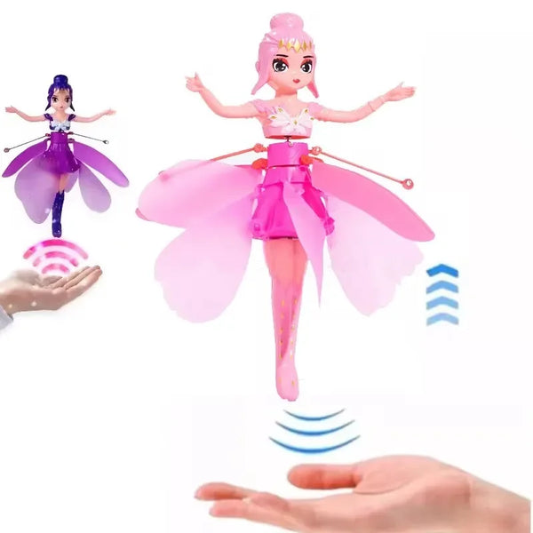 Flying Princess Helicopter Doll – Gesture LED Toy