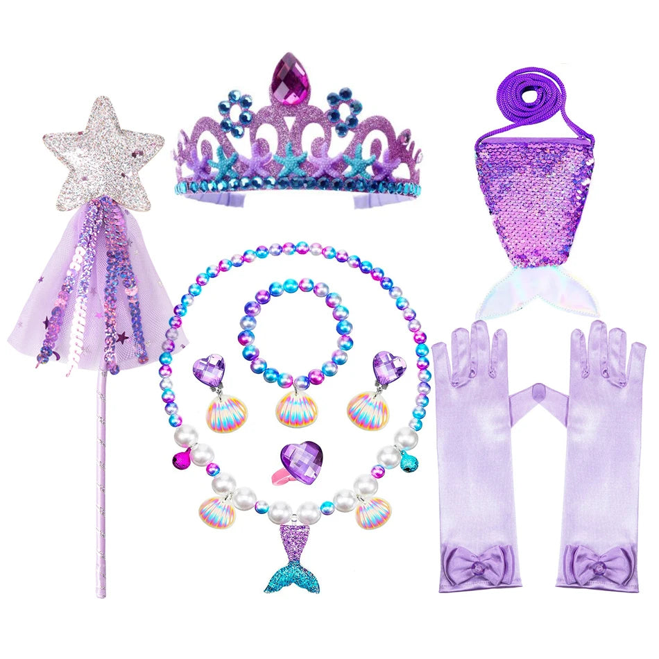 Sparkling Ocean Princess Dress for Kids