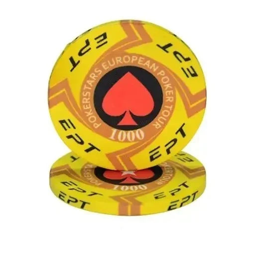Premium Ceramic Game Chips Set – 10 Pieces