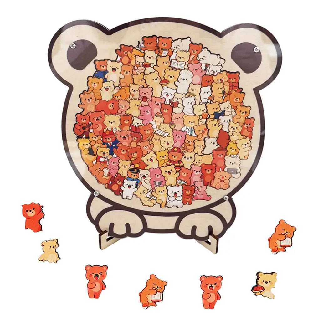 Wooden Puzzle – In Progress Assembly | Toki Toy Box