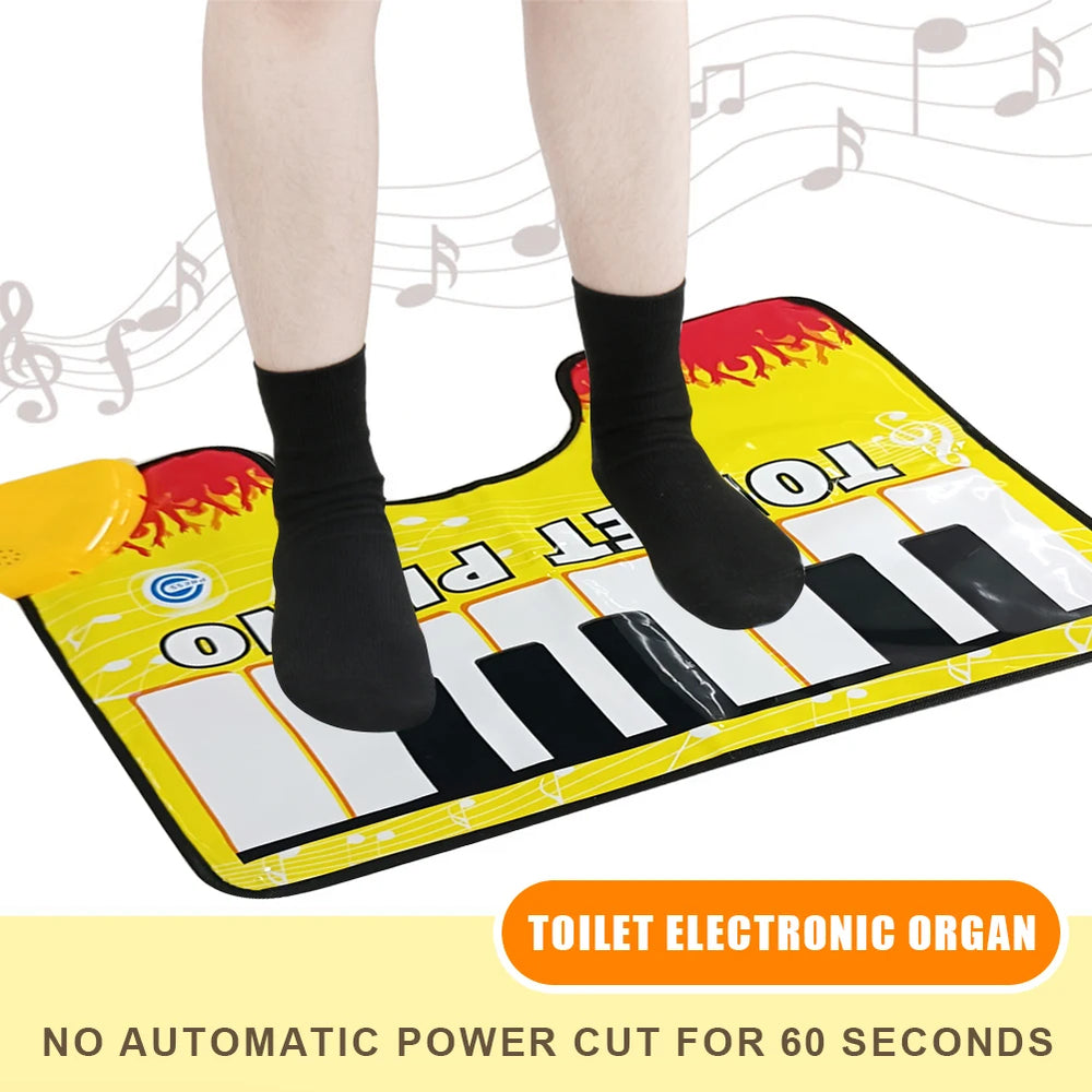 Toilet Piano Mat – Funny Musical Rug – Detail | Toki Toy Box