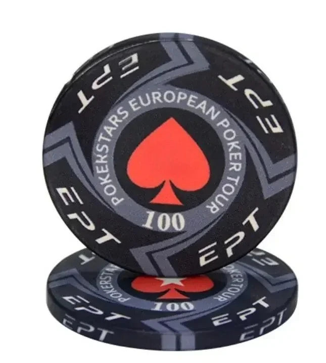 Premium Ceramic Game Chips Set – 10 Pieces