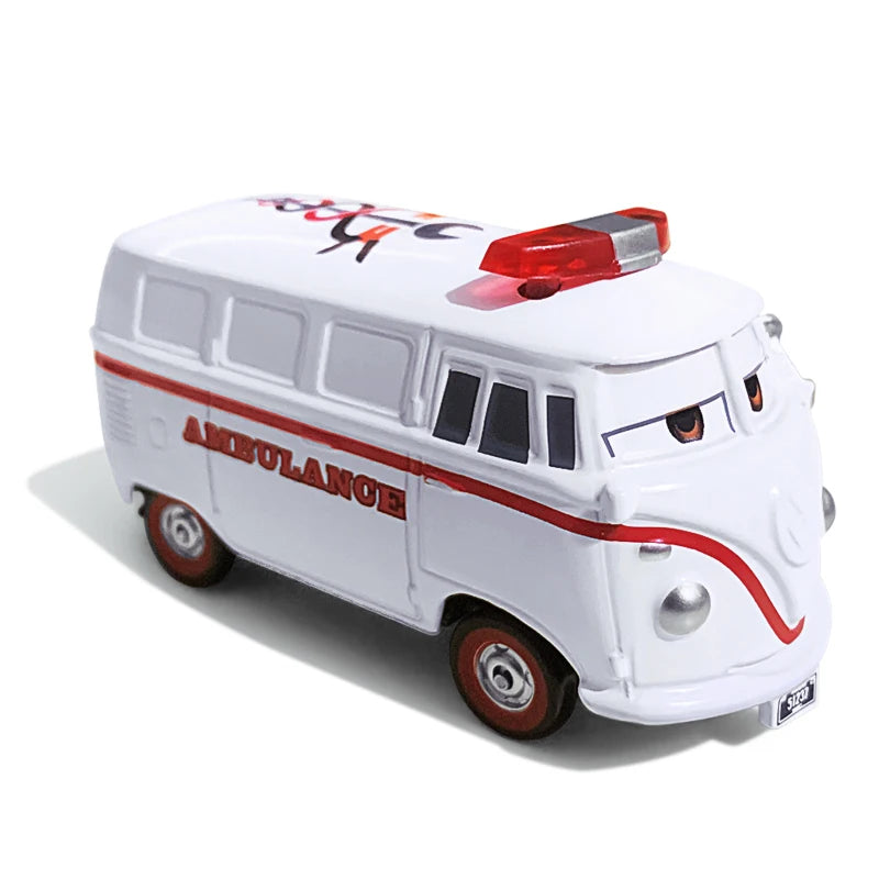 Cartoon Race Car Die-Cast Toy – Pull Back Fun