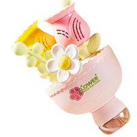 Electric Bubble Machine with Light – Automatic Bubble Blower & Bouquet Design